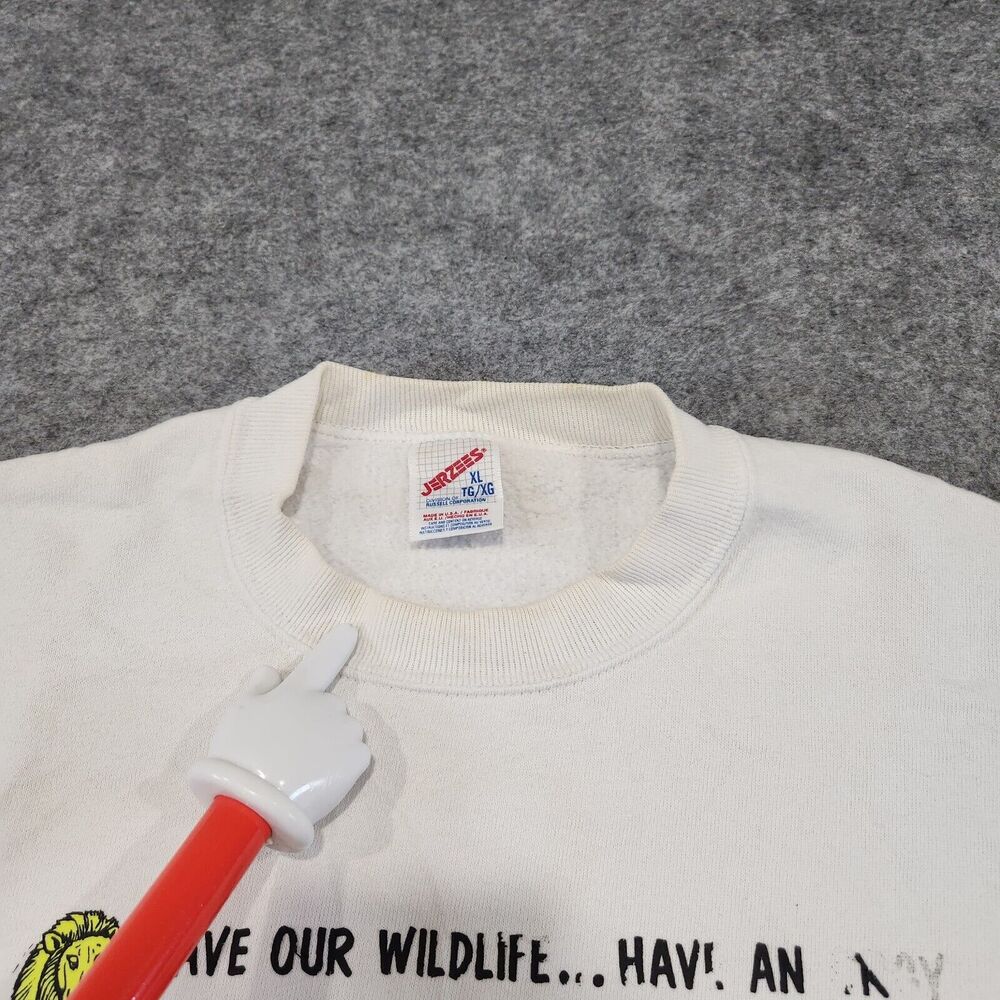 VTG 80s Animal Sex Positions Mens XL USA Made‎ Crewneck Sweatshirt Funny Joke - Picture 10 of 16